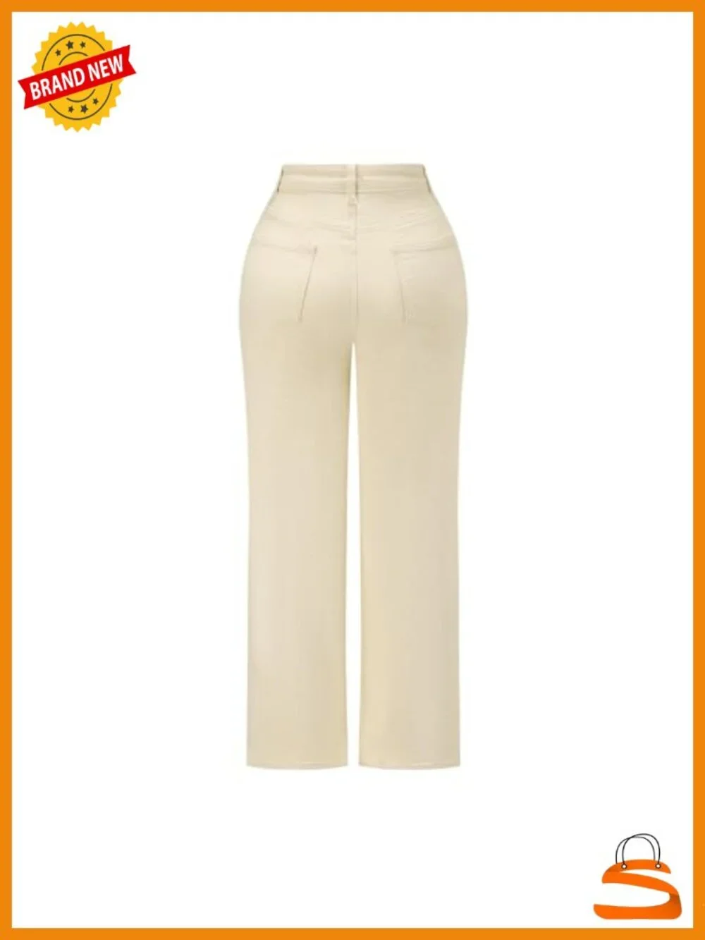 High Waisted Wide Leg Jeans Stretchy Distressed Denim Pants